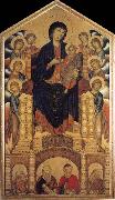 Cimabue Throning madonna with eight angels and four prophets Sweden oil painting artist